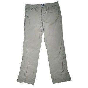 Eddie Bauer Pants Women's 10 Beige Taupe Stretch Nylon Convertible Hiking Pants